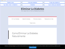 Tablet Screenshot of eliminarladiabetes.com